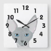 Sphynx Cat Wall klok (Voorkant)