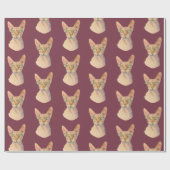 Sphynx Cat Waterverf Portret Cadeaupapier (Vlak)