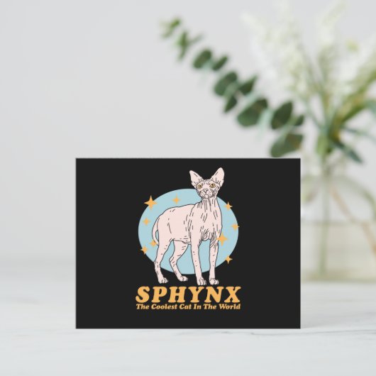 Sphynx Coolest Cat | Sphynx Cats Briefkaart (Staand voorkant)