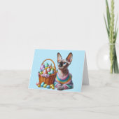 Sphynx Easter Downloadable-Wenskaart Kaart (Voorkant)
