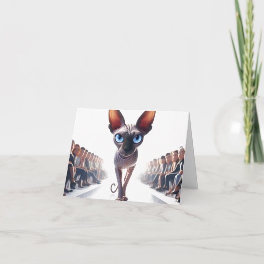 Sphynx elke gelegenheid Wenskaart Kaart (Voorkant)