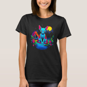Sphynx Haarloze Kat Camping T-shirt