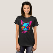 Sphynx haarloze kat DJ T-shirt (Voorkant volledig)