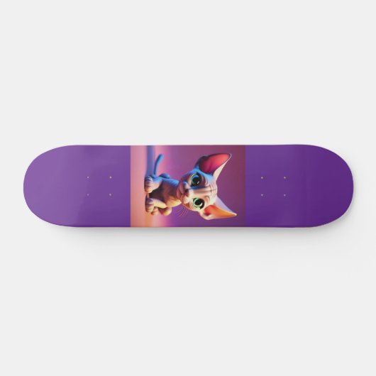 Sphynx haarloze kat kitten Skateboard Deck (Horizontaal)