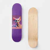 Sphynx haarloze kat kitten Skateboard Deck (Voorkant)