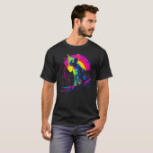Sphynx haarloze kat Pop Art T-shirt (Voorkant volledig)