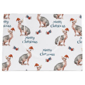 Sphynx Haarloze Kat Sinterklaas Pet Kerst Groot Cadeauzakje (Voorkant)