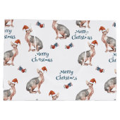 Sphynx Haarloze Kat Sinterklaas Pet Kerst Groot Cadeauzakje (Achterkant)