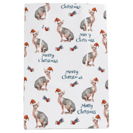 Sphynx Haarloze Kat Sinterklaas Pet Kerst Medium Cadeauzakje
