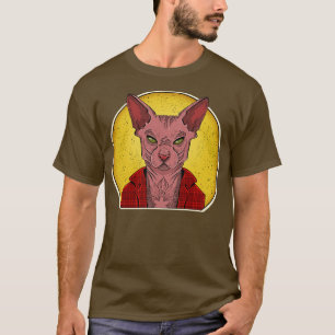 Sphynx Haarloze Kat Tattoo  Sfinx Cool Sas T-shirt