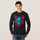 Sphynx Hairless Cat DJ T-shirt (Voorkant volledig)