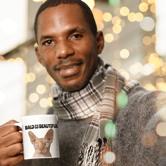 SPHYNX HAIRLESS CATS, mokken, Bald is mooie Koff Koffiemok