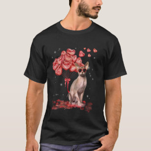 Sphynx Heart Valentijnsdag Kat papa mama T-shirt
