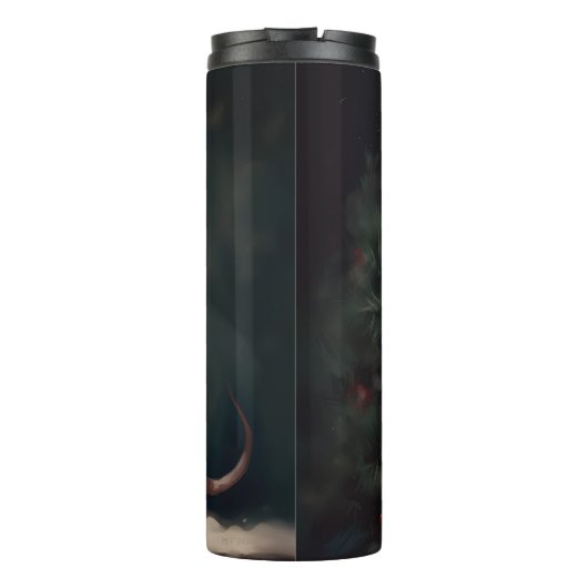 Sphynx Hond in Sneeuw Kerstmis Thermosbeker (Achterkant)