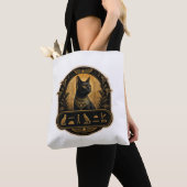 Sphynx Kat Canvas Tassen Egyptische Esthetiek (Dichtbij)