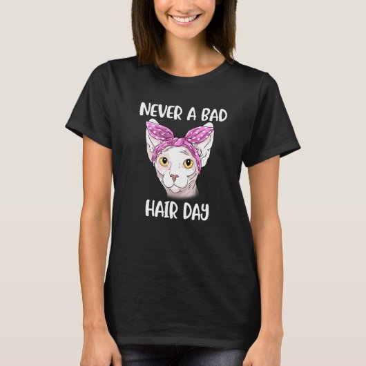Sphynx Kat Eigenaar Meisjes Vrouwen Nooit Een Slec T-shirt (Voorkant)