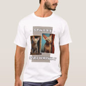 Sphynx kat extra rimpelig t-shirt (Voorkant)