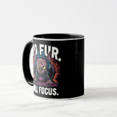 Sphynx Kat Gamer Volledige Focus Kunstwerk Mok (Voorkant links)