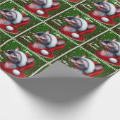 Sphynx Kat  Groen Kerstmis Cadeaupapier (Hoek)