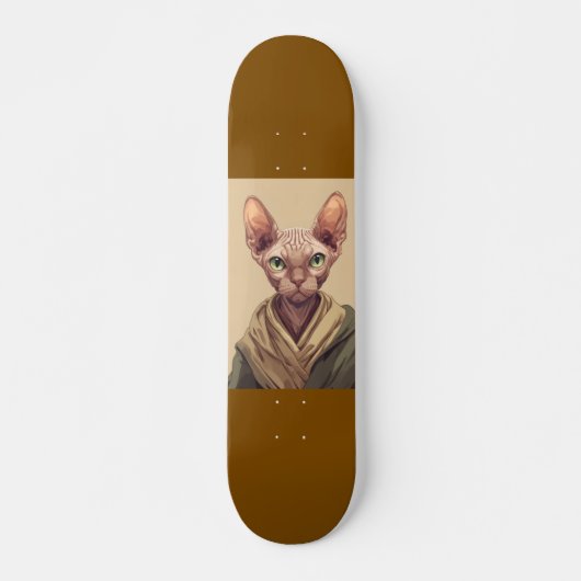 SPHYNX kat Haarloze kitty Skateboard (Voorkant)