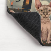 Sphynx Kat Halloween Griezelig Muismat (Hoek)