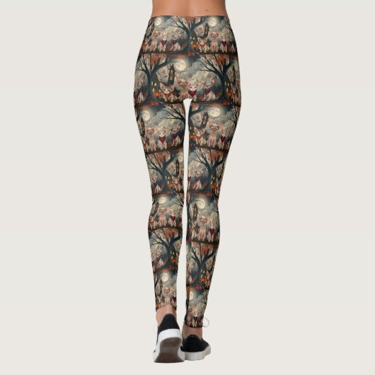 Sphynx Kat Halloween Spoken Leggings (Achterkant)