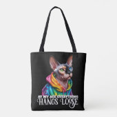 Sphynx Kat Hang Losse Verjaardag Tote Bag (Achterkant)