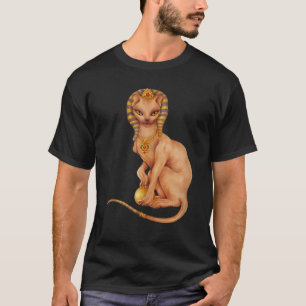 Sphynx kat in Egyptische kostuum voor kat T-shirt