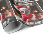 Sphynx Kat in Santa Hat Kerstmis Cadeaupapier (Rol Hoek)