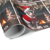 Sphynx Kat in Santa Hat Kerstmis Cadeaupapier (Rol Hoek)