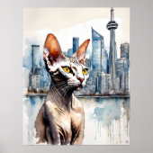 Sphynx Kat - Kat Art Print (Voorkant)