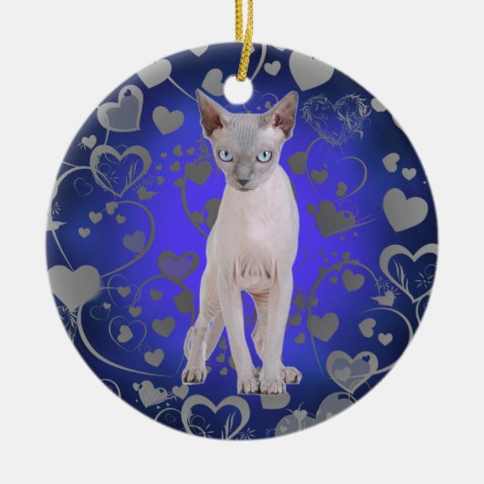 Sphynx-kat Keramisch Ornament (Voorkant)
