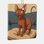 Sphynx Kat Keramisch Ornament (Rechts)