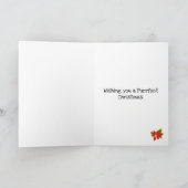 Sphynx Kat Kerstman Zwart Kerstmis Kaart (Binnen)