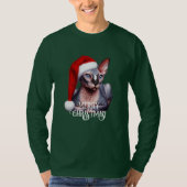 Sphynx Kat Kerstmis T-shirt (Voorkant)