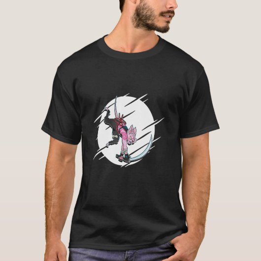Sphynx kat krijger Samurai T-shirt (Voorkant)