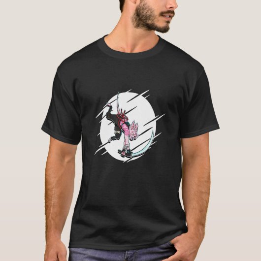 Sphynx Kat Krijger Samurai T-shirt (Voorkant)