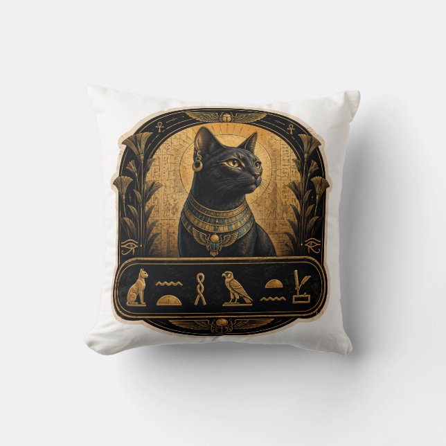 Sphynx kat kussen Oud-Egyptische decoratie⁠ (Voorkant)