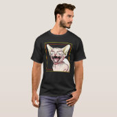 Sphynx kat lachend t-shirt (Voorkant volledig)