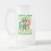 Sphynx kat, laten we St. Patrick's dag shamrocken Matglas Bierpul (Links)