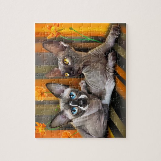 Sphynx-kat Legpuzzel (Verticaal)