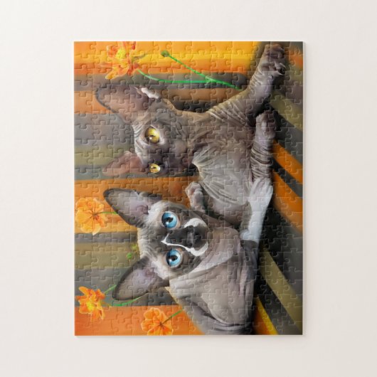 Sphynx-kat Legpuzzel (Verticaal)