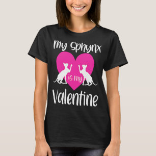Sphynx Kat Mam Papa Valentijnsdag Redding Schattig T-shirt