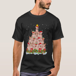 Sphynx-kat met kerstverlichting voor kerstmis t-shirt