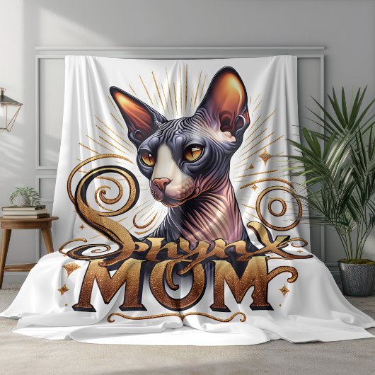 Sphynx Kat Moeder Deken Moederdag