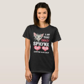 Sphynx Kat Moeder Haarloze Kat T-shirt (Voorkant volledig)