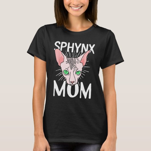 sphynx kat moeder Haarloze ras Sphynx Kitten T-shirt (Voorkant)