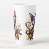 Sphynx Kat Moeder Latte Koffiemok Moederdag Mok (Voorkant)