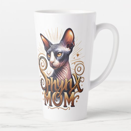 Sphynx Kat Moeder Latte Koffiemok Moederdag Mok (Rechts)