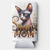 Sphynx Kat Moeder Moederdag Seltzer Blikjeskoeler (Achterkant)